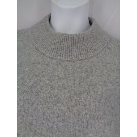 J Crew Gray Chunky Crewneck Sweater Size XL Super Soft Yarn Wool Alpaca - Picture 3 of 8